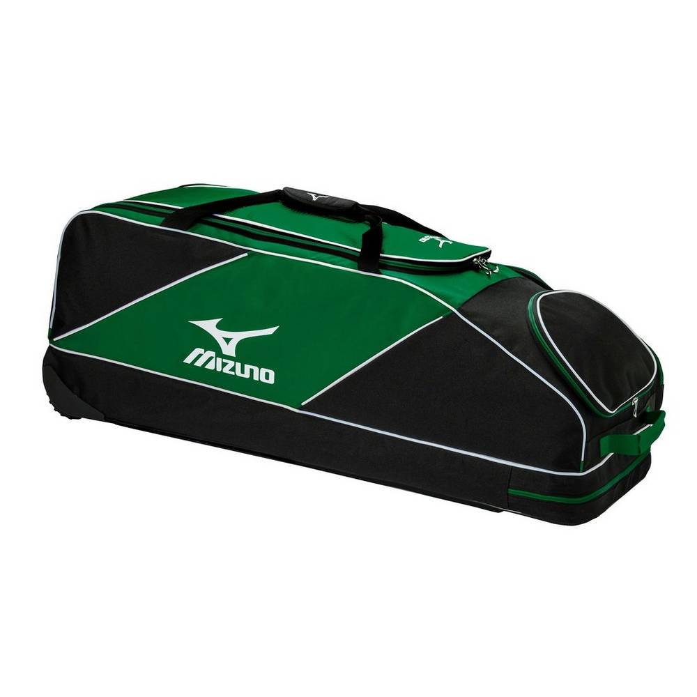 Mizuno Men's Classic Wheel Baseball Bag Green/black (360235-ZKF)